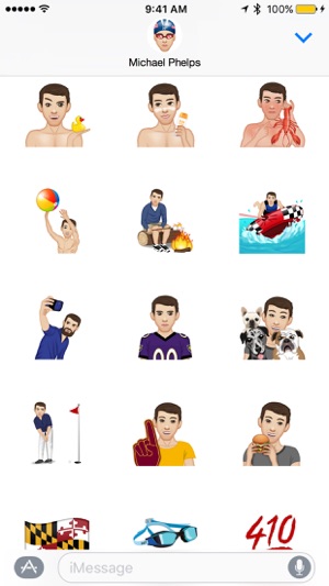 Michael Phelps ™ by Moji Stickers(圖3)-速報App