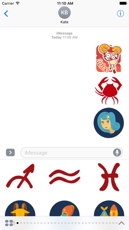 Zodiac Stickers For iMessage