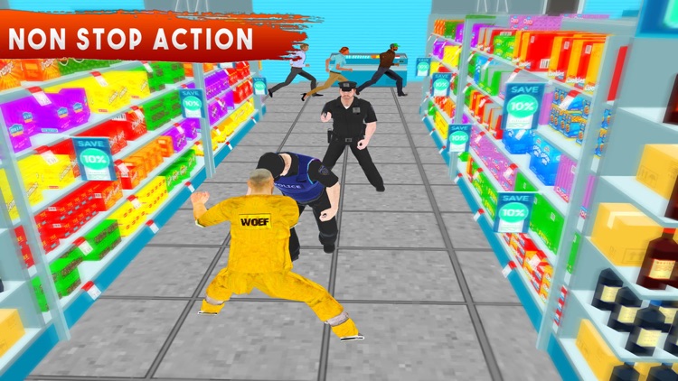 Gangster Escape Supermarket 3D screenshot-4