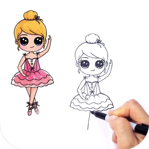 Learn to Draw Cute Girls iOS App