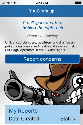 RAC (Report-A-Cowboy) screenshot 2