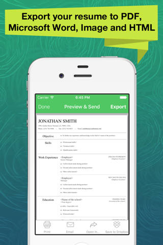 Resume Apex Pro – Professional CV Maker & Builder - náhled