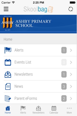 Ashby Primary School - Skoolbag screenshot 2