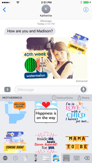 Mothermoji - Pregnancy & Baby Emojis and Stickers(圖2)-速報App