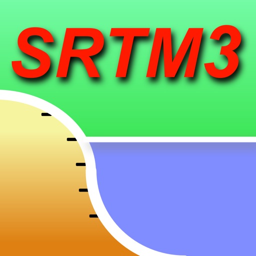 標高地図 SRTM3