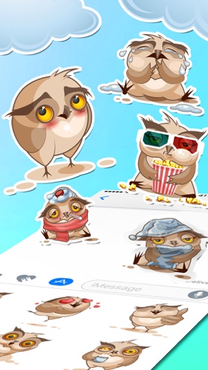 Cute Owl Stickers 2017