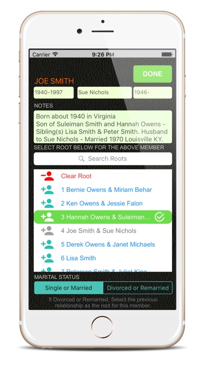 Family Tree App.