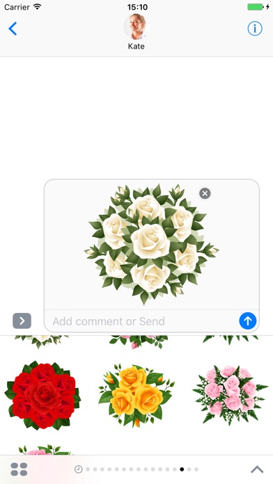 ブーケ - IMessageがのためのステッカーのスクリーンショット3 ブーケ - IMessageがのためのステッカーのスクリーンショット3