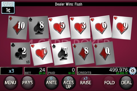 Hot Hand: 4 Card Poker Lite screenshot 2