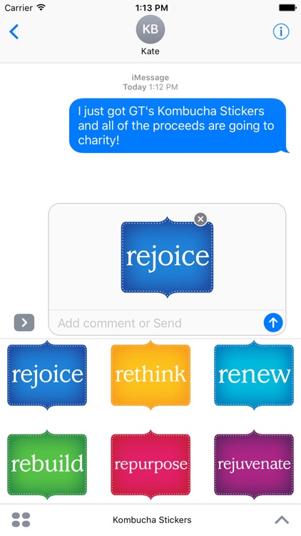 GT's Kombucha Stickers