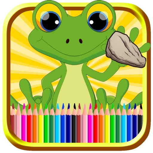 The Frog On Stone Coloring Pages Free Game Edition icon