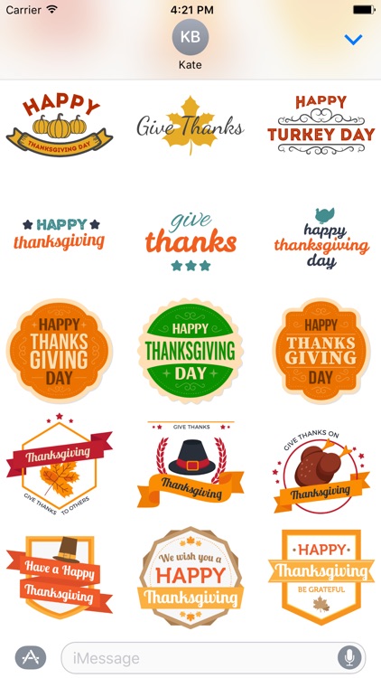 Thanksgiving Day - Stickers