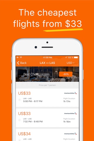 Last-Minute Airfare Deals - Search for Cheap Flights, Cheapest Tickets & International Lowest Fare screenshot 4