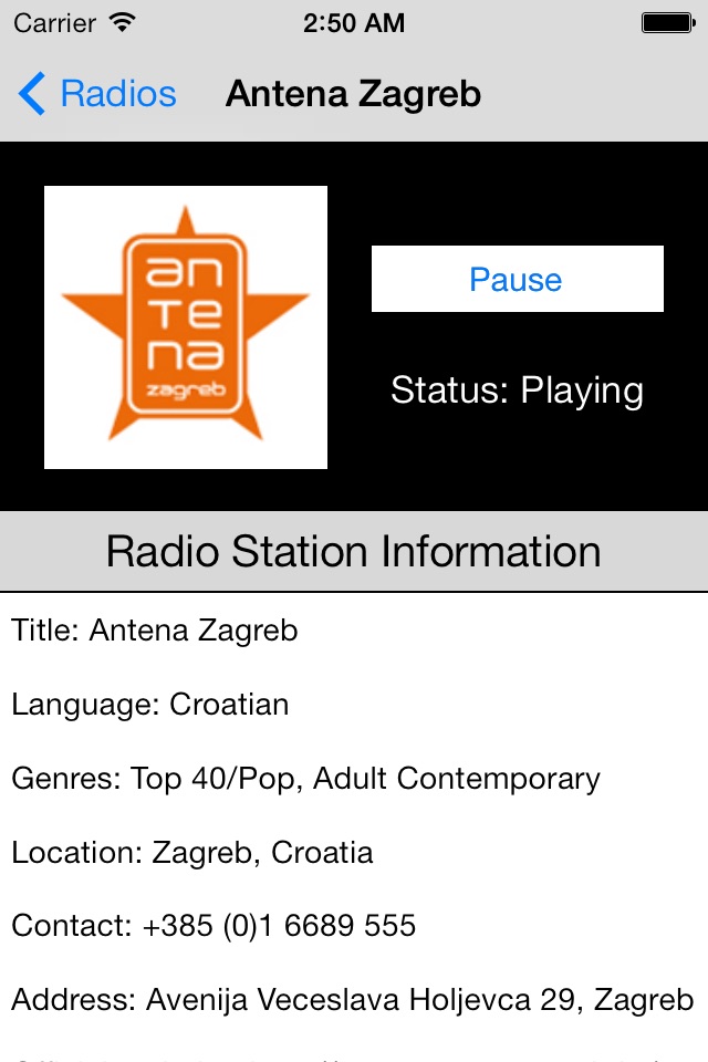 Croatia Radio Live Player (Hrvatska / hrvatski) screenshot 3