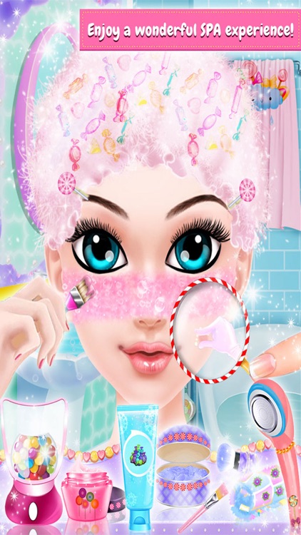 Sweet Candy Make Up Me Salon Game for Girls