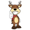 Funny Deer Cartoon Emotions Stickers