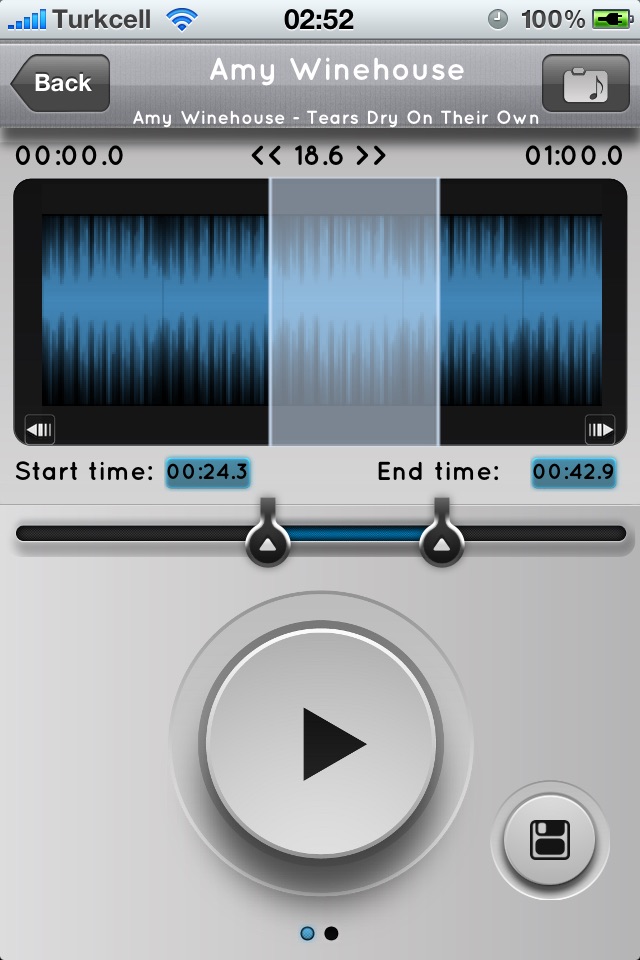 MP3 2 Ringtone Lite screenshot 3