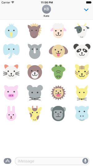 Flat Animals Sticker Pack(圖2)-速報App