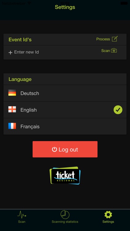 Ticket Regional ScanLiveApp