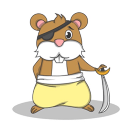 Pirate Mouse Sticker Icon