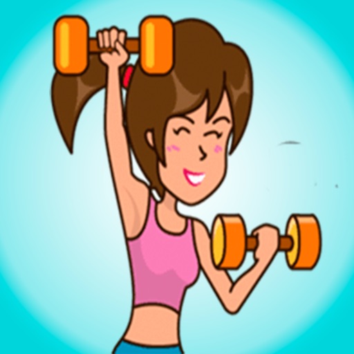 Gym Girl Workout ● Emoji&Stickers for iMessage icon