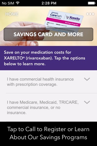XARELTO® Patient Center screenshot 3