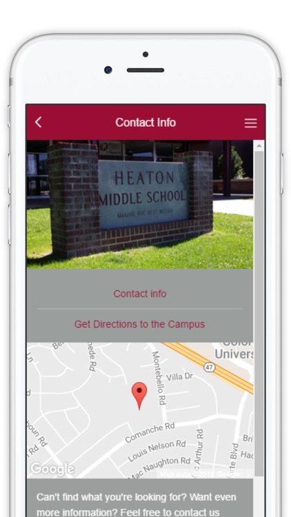 Heaton Middle School App