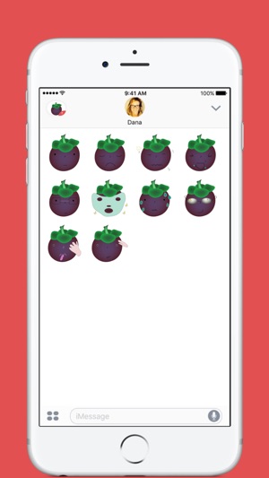 Cute Mangosteen stickers by Hang for iMessage(圖2)-速報App