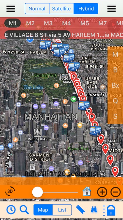 Bus NYC 3D with NOAA Radar Pro