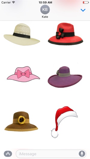 Cool Hat Stickers for iMessage(圖2)-速報App