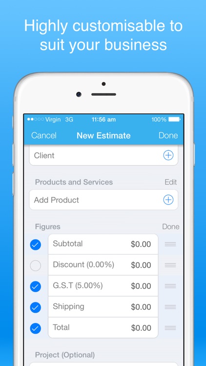 Job estimate maker - Create & send PDF estimates