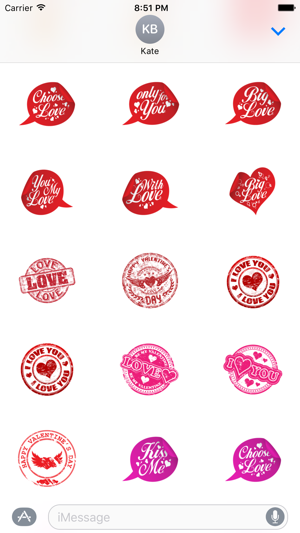 Love Stickers and Labels for iMessage(圖2)-速報App