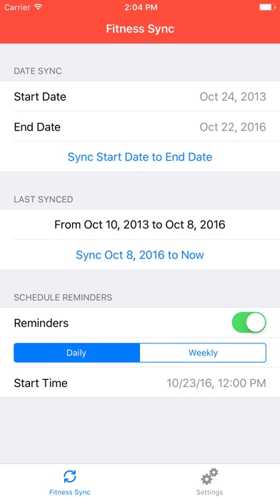 Fitness Sync for Fitb... screenshot1