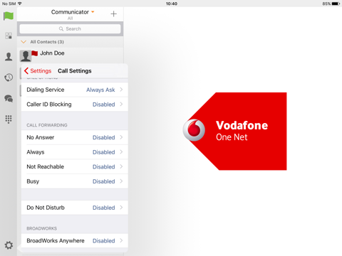 Vodafone One Net "for iPad" screenshot 3
