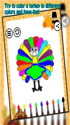 Thanksgiving Coloring Pages - Happy Holi