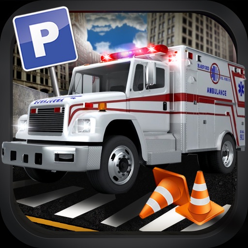 Ambulance Rescue Mission: Real Emergency Parking Icon