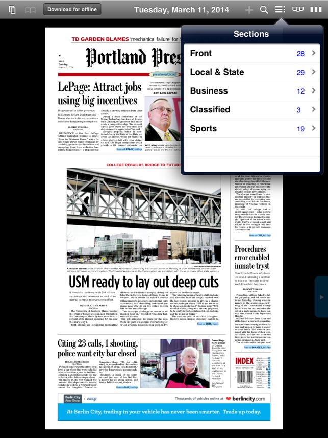 Portland Press Herald e-Edition(圖3)-速報App