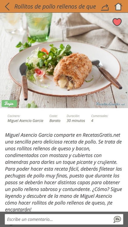 Recetas con pollo