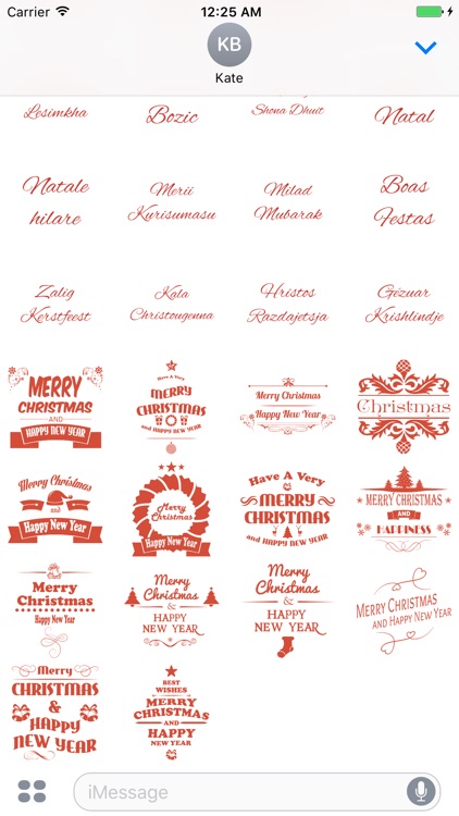 Merry Christmas Stickers Pack for iMessage screenshot-4