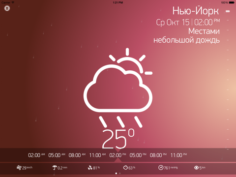 Скриншот из Weather Book for iPad