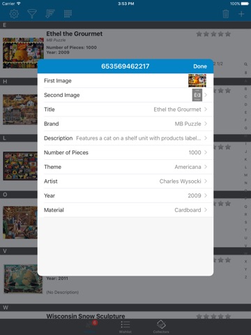 Puzzle Collector for iPad screenshot 2