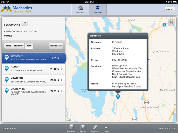 Mechanics Savings Bank Mobile Banking for iPad screenshot-4