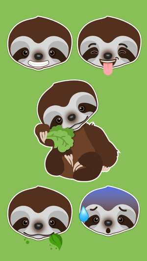 Baby Sloth - Emoji Stickers