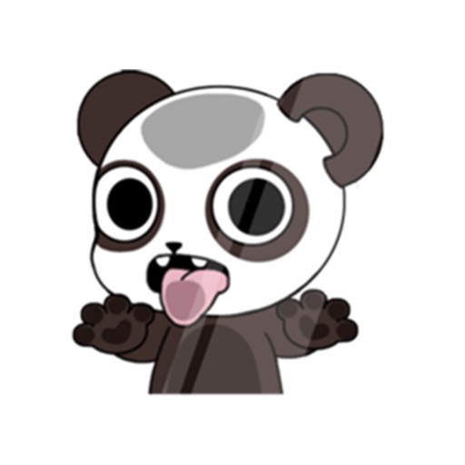Funny Panda Sticker Icon