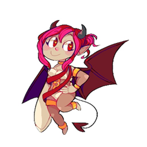 Cute Red Devil - TKS Sticker icon