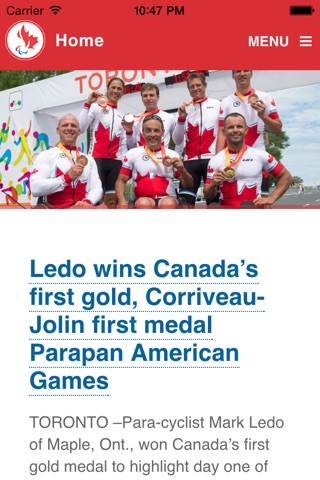 Team Canada Rio 2016 screenshot 2
