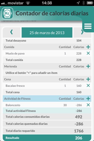 My Ideal Weight: Diet tracker and calorie counter screenshot 3