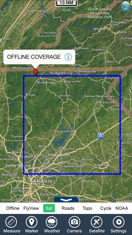 Lake Lanier GA HD gps charts fishing maps offline screenshot-4