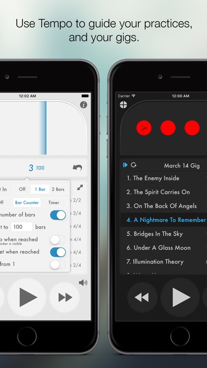 Tempo - Metronome with Setlists