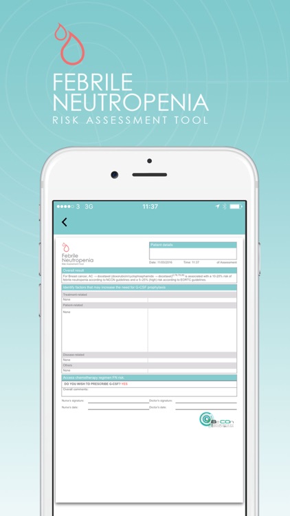 Febrile Neutropenia Risk Tool screenshot-4